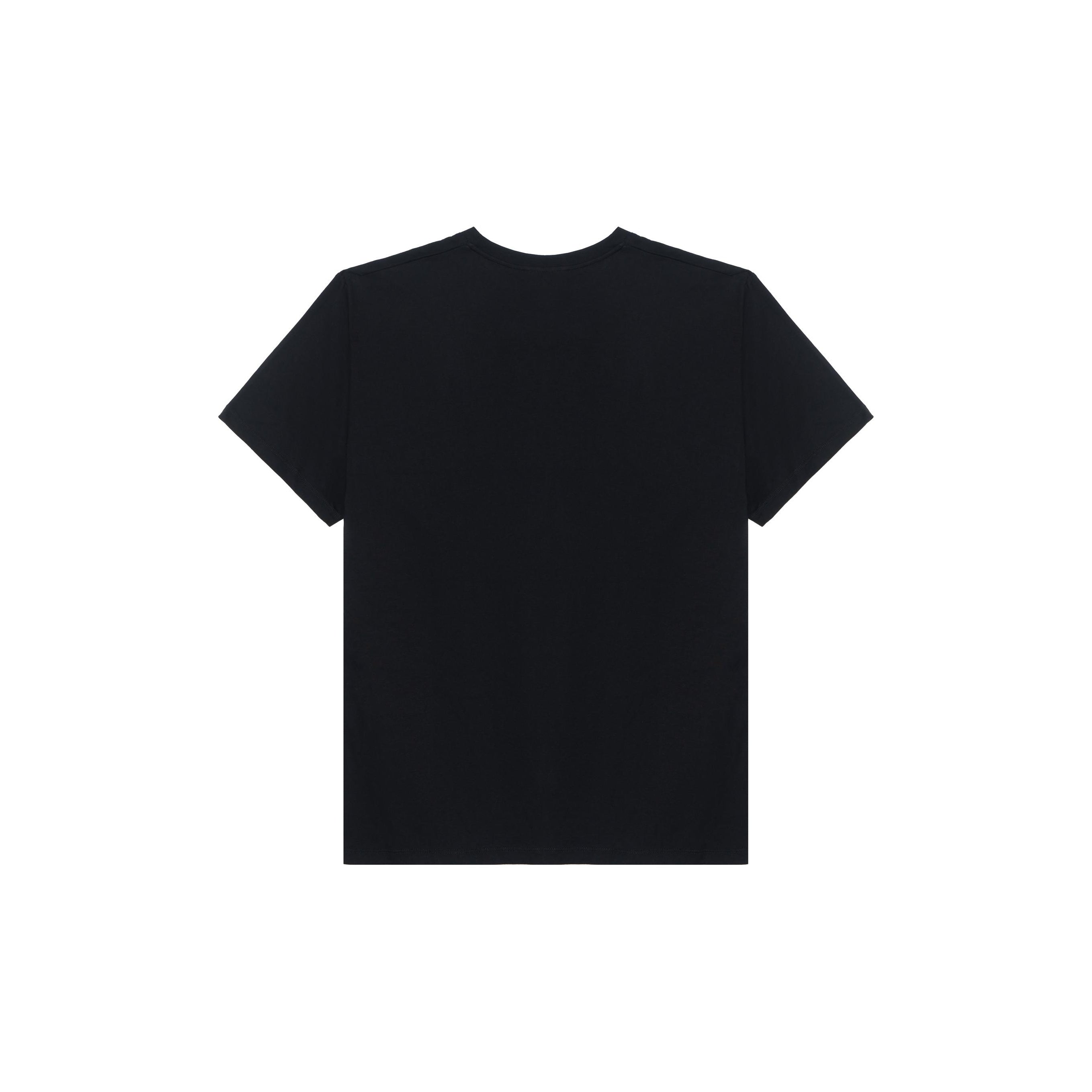 Kaos Lengan Pendek Longgar GUCCI SS20 dengan Cetakan Logo, Unisex, Hitam