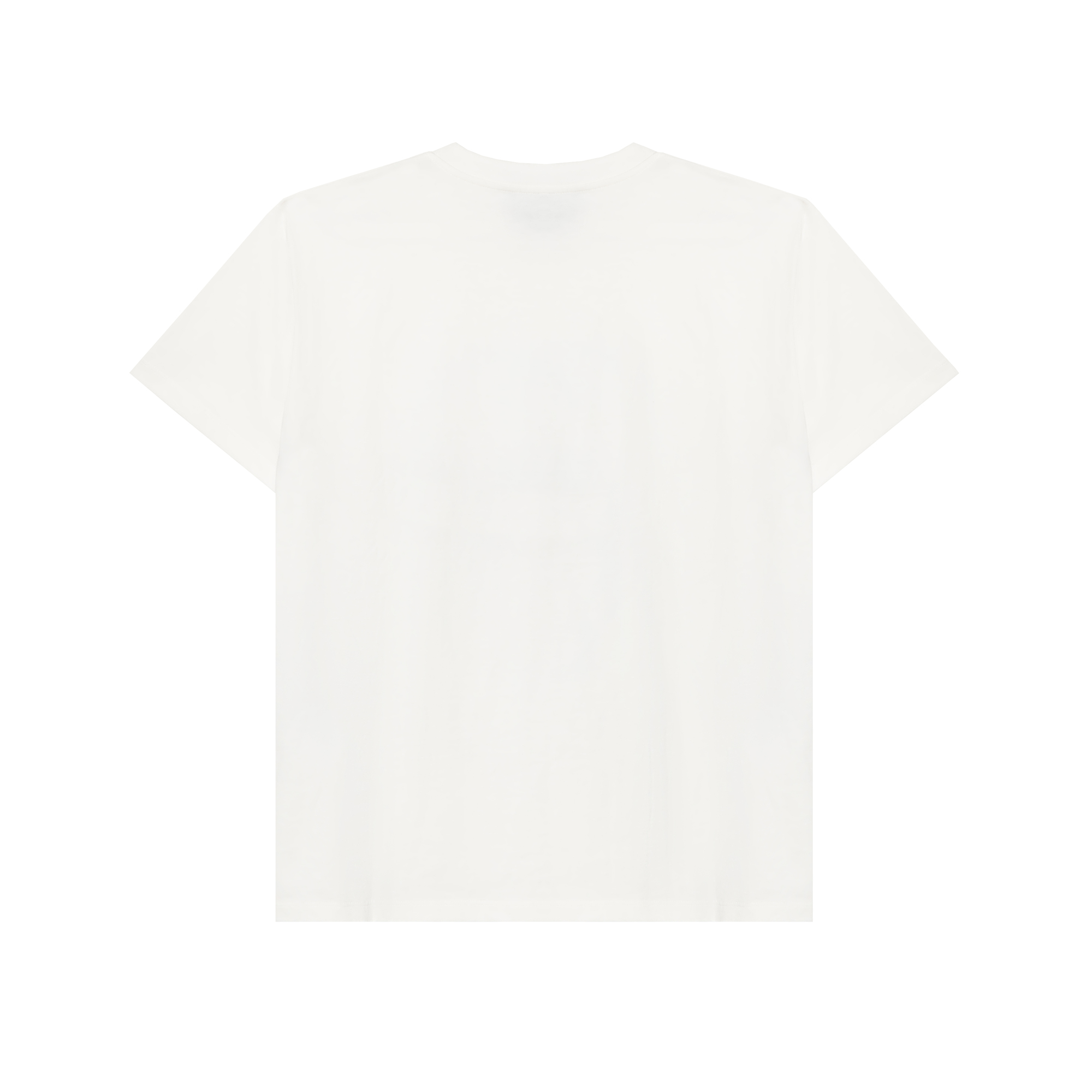 Kolaborasi GUCCI x Doraemon: Kaos Lengan Pendek Longgar Berkerah Bulat dengan Motif Doraemon, Unisex, Putih