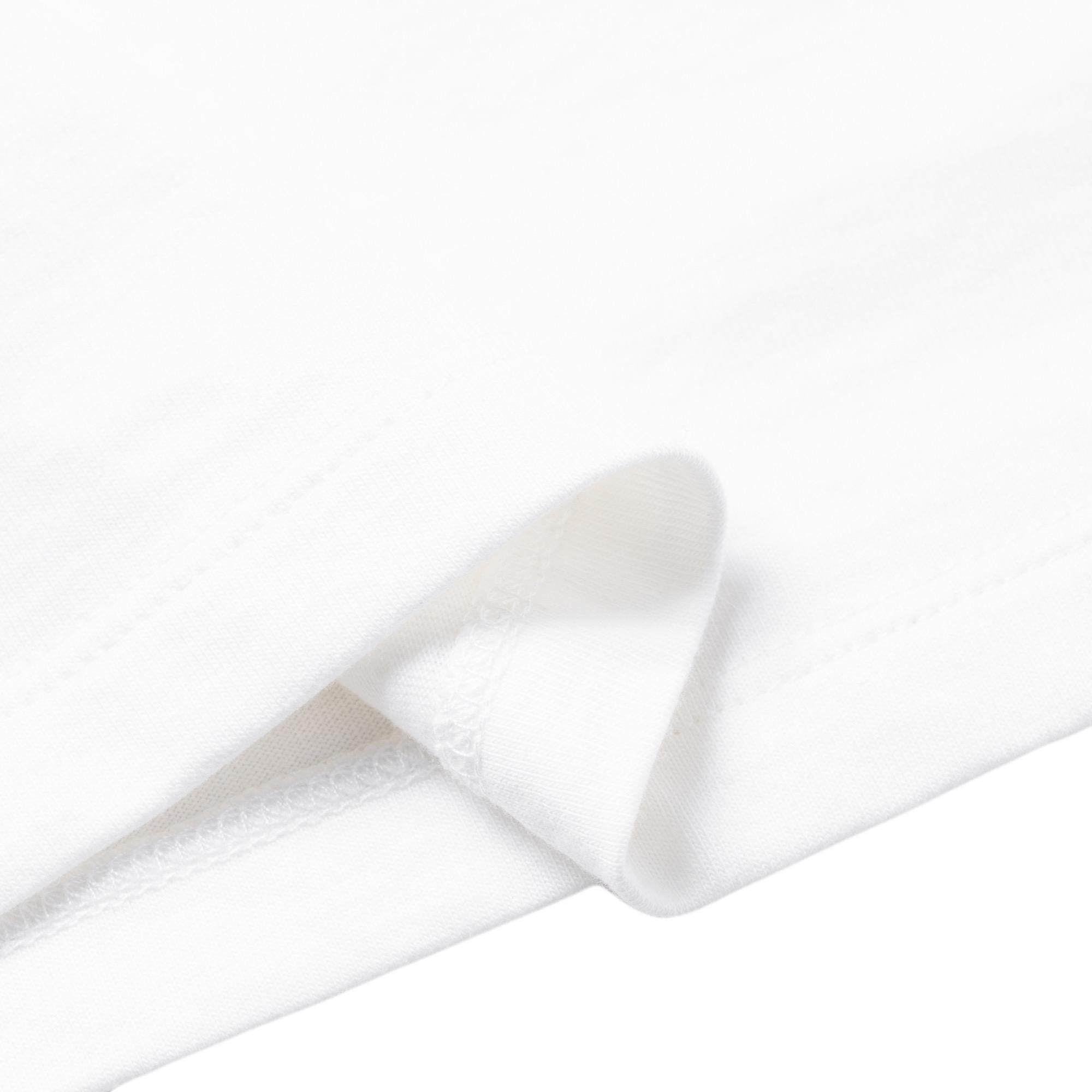 Kolaborasi GUCCI x Doraemon: Kaos Lengan Pendek Longgar Berkerah Bulat dengan Motif Doraemon, Unisex, Putih