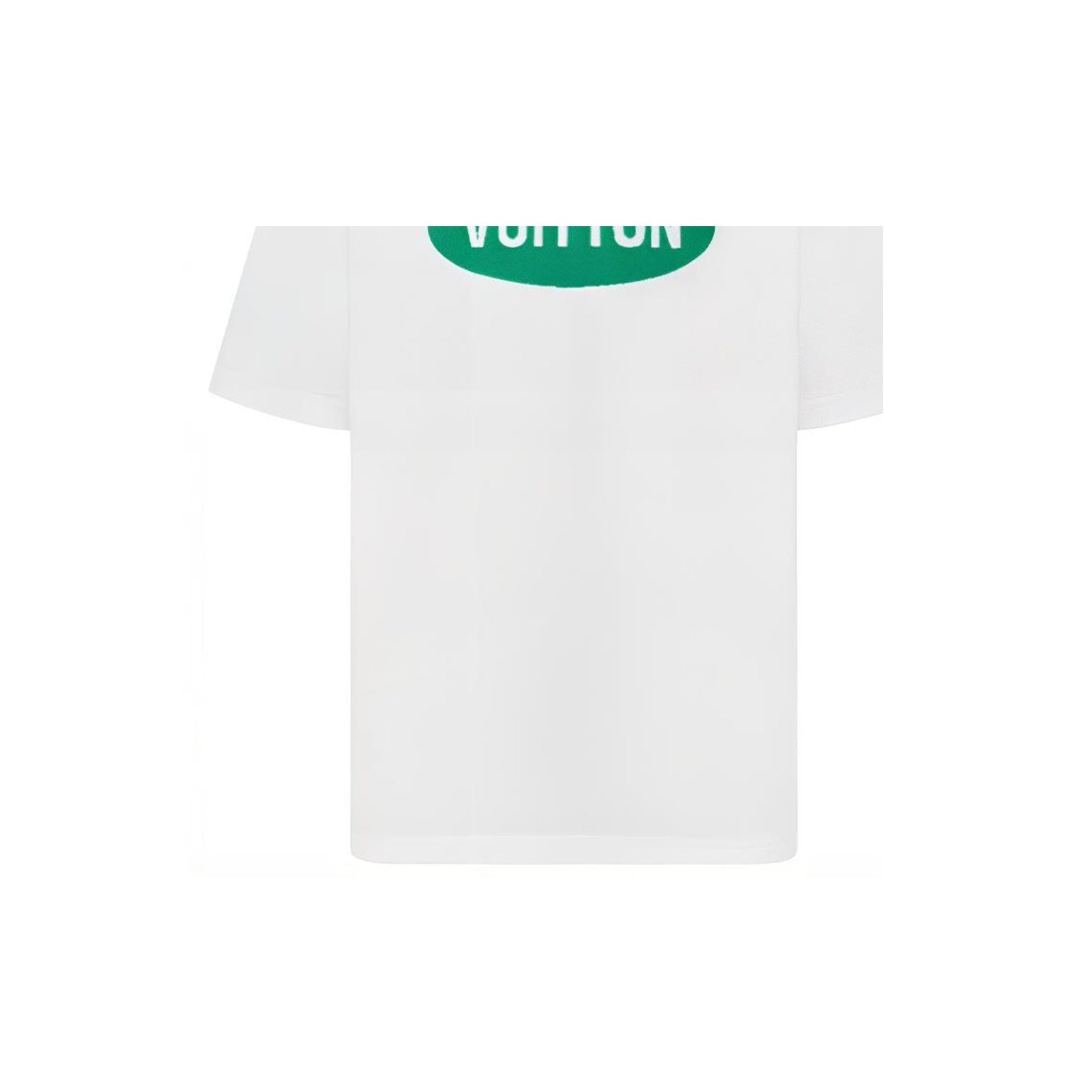 LOUIS VUITTON SS22 Kaos Lengan Pendek Kasual Potongan Lurus dengan Cetakan Huruf, Unisex, Putih